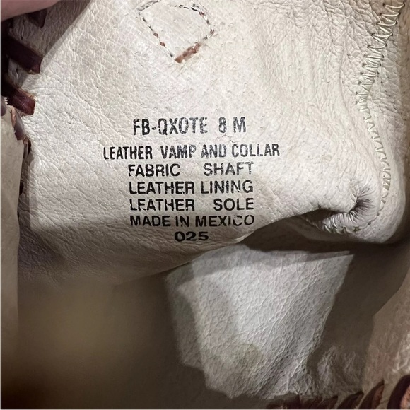 Freebird By Steven Quixote Qxote 8 Tall Southwest Serape Blanket Tapestry Boots - Picture 9 of 14